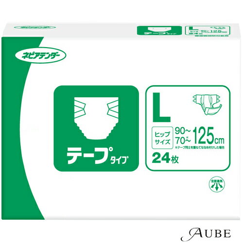 ※北海道、沖縄県への配送は納期情報プラス最短で7日後の出荷となります。※北海道、沖縄県への配送は日時指定はお受けできません。1003961110039611商品詳細●Lサイズ24枚です。●上下に分かれた4本の幅広テープで、からだにそった自然な位置で止められます。●からだの中心に合わせやすい、サイズ別で見分けられるセンターライン。●U字型フロントパッチ：U字形状により、起き上がりの際のおなかへの圧迫を軽減。●パッドサポート構造：尿パッドを尿道口に近い状態に維持しズレないようにすることで、股モレを防止します。●ニオイを防ぐ消臭ポリマー配合。内容量24枚発送詳細日本郵便※別注文での同梱発送は行えませんので必ずご注文は1回におまとめ下さい。※在庫表示個数に関わらず発送までに納期情報以上のお時間を頂く場合もございます　のでお時間には十分に余裕を持ったご注文をお願い致します。注意事項ご注文前に必ず当店メールアドレスの受信設定をお願いいたします。当店のメールアドレス：shop-aube@shop.rakuten.co.jp（受信設定が未設定の場合スムーズなお取引ができない可能性がございます）※当店の販売商品はお客様による転売を想定しておりません。※仕入先や仕入れ時期により、外装フィルムが巻かれていない　場合がございますが、100％新品未使用の正規品です。外装フィルムの一部が破れてしまっている場合もございますが、その様な理由での交換や返品は一切お断りしております。外装フィルムは商品の一部ではございません。※ご新規でのご注文の場合、必ずご注文前にショッピングガイド欄の　一読をお願いいたします。ご覧いただいております商品は、メーカー様のリニューアルに伴いパッケージ・香り・サイズ・成分などが予告なく変更される場合がございます。その為、掲載されている画像や詳細と異なる商品を、ご注文者様への許可なくお届けする場合も稀にございます。メーカー欠品または完売の際にはキャンセルをお願いすることがございます。なお、商品パッケージのご指定はお受けできませんのでご了承お願いいたします。広告文責株式会社 LDImail:shop-aube@shop.rakuten.co.jp美容関連品/化粧品/ヘアケア用品/スキンケア用品/ボディケア用品メーカー：王子ネピア株式会社王子ネピアネピアテンダーテープタイプL1パック24枚【ドラッグストア】【ゆうパック対応】 おむつオムツ紙おむつ介護介護用高齢者高齢者用漏れを防ぐモレ防止 ●重要【北海道・沖縄県の皆様へ 3,980円以上ご注文で送料無料対象外地域について】●北海道への配送の場合7,700円以下の送料無料のご注文は注文確定後にキャンセルさせていただきます。●北海道、沖縄県への配送は納期情報プラス最短で7日後の出荷となります。●北海道、沖縄県への配送は日時指定はお受けできません。