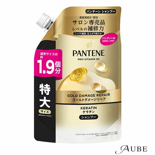 P＆G パンテーン ゴールドダメージリペア ケラチン シャンプー つめかえ用 特大 500g【ドラッグストア】【追跡可能メール便対応1個まで】【宅急便コンパクト対応】