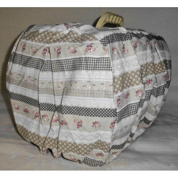 ハンドメイド マルカン 2ドアキャリー小型犬・猫用専用&リッチェル キャンピングキャリーSサイズ キャリーカバー ベージュ小花 猫 ねこ ネコ