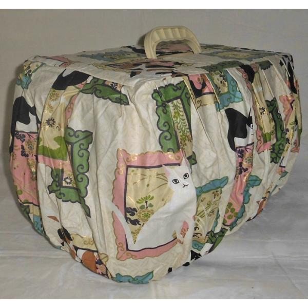 ハンドメイド マルカン 2ドアキャリー小型犬・猫用専用&リッチェル キャンピングキャリーSサイズ キャリーカバー クリーム 猫 ねこ ネコ