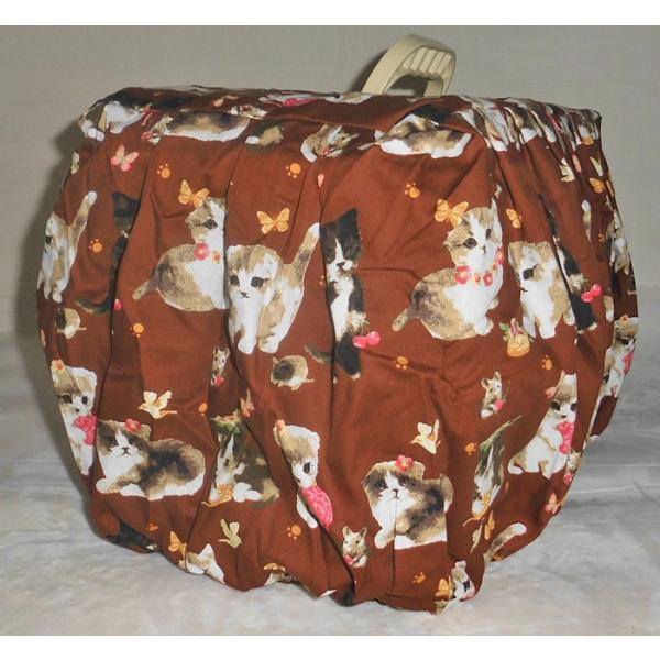 ハンドメイド マルカン 2ドアキャリー小型犬・猫用専用&リッチェル キャンピングキャリーSサイズ キャリーカバー ブラウン 猫 ねこ ネコ