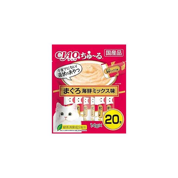 楽天市場】チャオ チュールまぐろ海鮮ミックスの通販 楽天市場】チャオ チュールまぐろ海鮮ミックスの通販