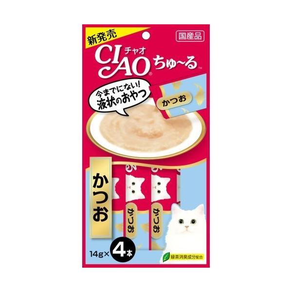 いなば チャオ CIAO ちゅ～る かつお 14g×4本入 猫 ねこ ネコ