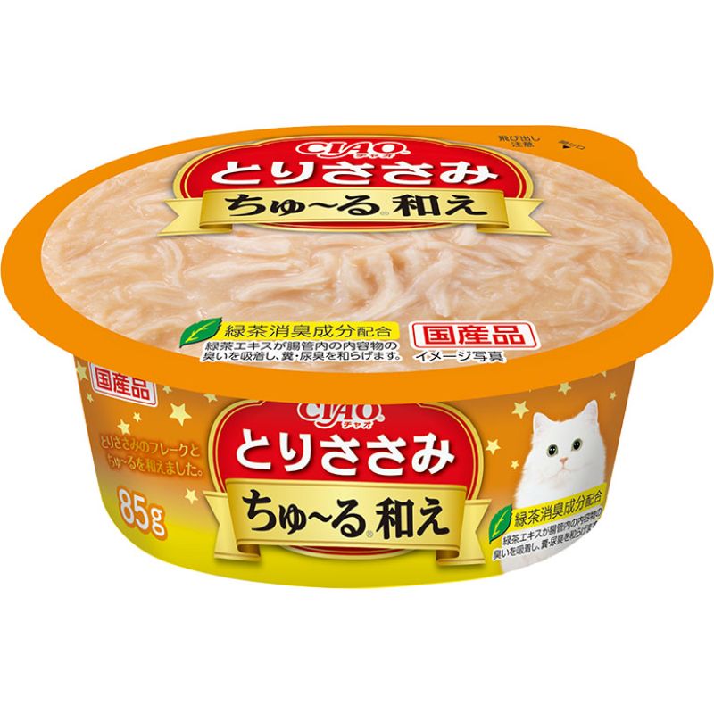 いなば CIAO ちゅ〜る和えカップ とりささみ 85g