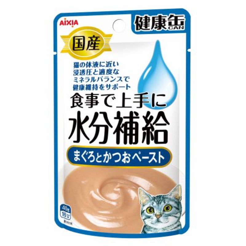 Rakuten - アイシア 健康缶 パウチ 水分補給 まぐろとかつおペースト 40g