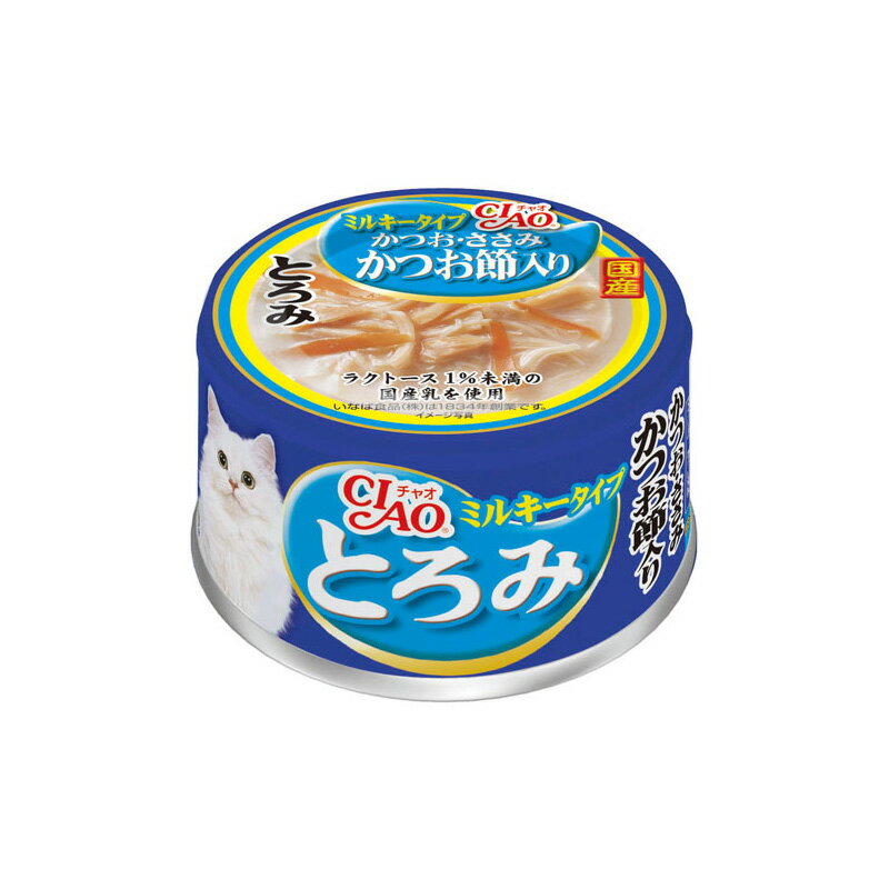 Rakuten - いなば CIAO とろみミルキータイプ かつお・ささみ かつお節入り 80g