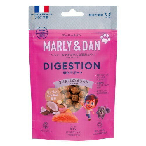 Rakuten - マリー＆ダン 猫用 ソフト＆チューイー 消化サポート 40g