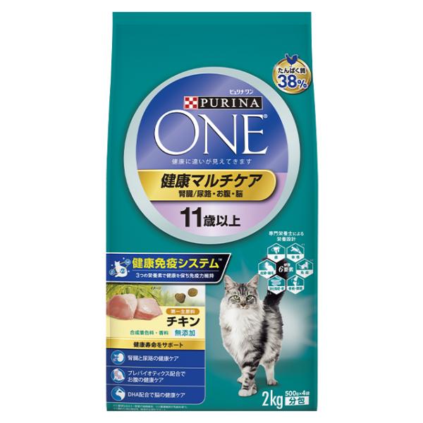 Rakuten - ピュリナワン キャット 健康マルチケア 11歳以上 チキン 2kg★