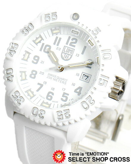 ルミノックス LUMINOX メンズ 腕時計 ネイビーシール カラーマーク WHITEOUT 3057-whiteout ホワイトアウト 白 T25表記