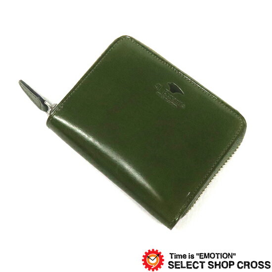 IL Bussetto ܂z/~jz Eht@Xi[z EhWbv~jEHbg ROUND ZIP MINI WALLET 11-089 Green O[ Ki