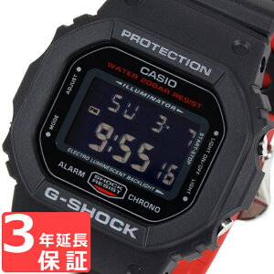 CASIOカシオG-SHOCKGショック腕時計デジタルメンズブラックレッドDW-5600HR-1DR海外モデル