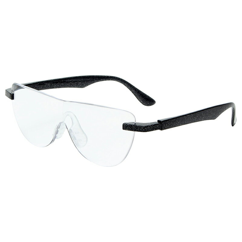 おしゃれ メガネルーペ メガネ式拡大鏡 ブラック 1.6倍 老眼鏡 眼鏡 遠近両用 男女兼用 ハンズフリーグラス 読書 MO-005-BK