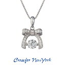 クロスフォー Crossfor ニューヨーク レディース ネックレス Dancing Ribon wreath NYP-543 ダンシングストーン