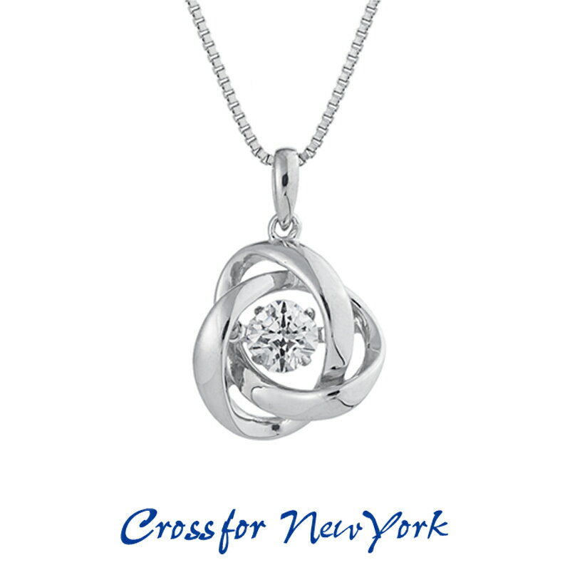 クロスフォー Crossfor ニューヨーク レディース ネックレス Loop2 NYP-588 ダンシングストーン