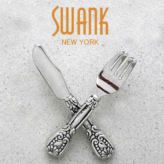 スワンク SWANK ナイフとフォークのピンズ AWP0150