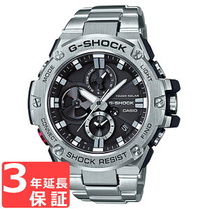 カシオ CASIO Gショック G-SHOCK Gスチール G-STEEL ソーラー デュアルダイアルワールドタイム メンズ ブラック シルバー 腕時計 GST-B100D-1ADR 海外モデル