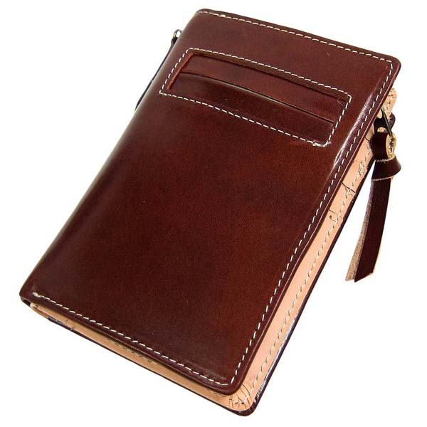 マトゥーリ Maturi プッチーニ イタリアンレザー L字ファスナー 二つ折り財布 短財布 DBR ダークブラウン MR-021 DBR MR-021-DBR