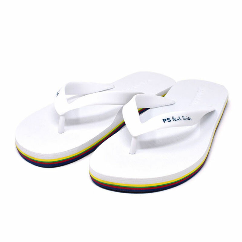 ポールスミス PAUL SMITH サンダル トング ビーチサンダル ビーサン メンズ PSロゴ ホワイト Sサイズ （25cm） M2S DAL07 AEVA DALE WHITE 白 人気 ブランド おしゃれ