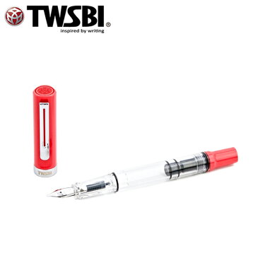 ツイスビー TWSBI 万年筆 ECO-T エコT Coral コーラル レッド TW100083 ペン先：M M7447490 筆記具 文房具