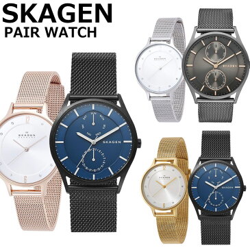 【プレミアムラッピング付】 【3年保証】 スカーゲン ペアウォッチ SKAGEN 腕時計 時計 メッシュ メンズ レディース ユニセックス カップル 男女 恋人 夫婦 おすすめ 誕生日 お祝い プレゼント ギフト