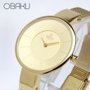 オバク OBAKU SOL 32mm GOLD ゴールド/ゴールドメタルメッシュベルト レディース 腕時計 ブランド V149LXGGMG