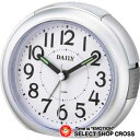 シチズン CITIZEN デイリー DAILY クォーツ 目覚まし時計 8rea21da19 シルバー×ホワイト 白【着後レビューを書いて1000円OFFクーポンGET】