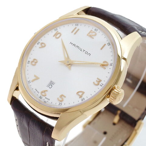ハミルトン HAMILTON 腕時計 メンズ H38541513 ジャズマスター シンライン クオーツ ホワイト ブラウン