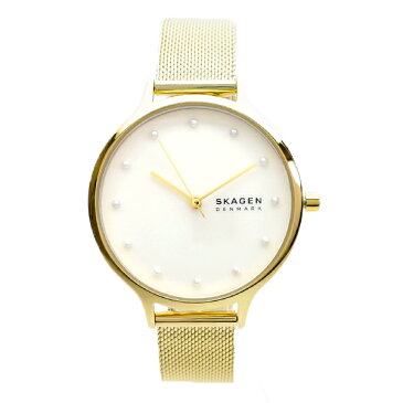 スカーゲン SKAGEN 腕時計 レディース SKW2774 ANITA クオーツ ホワイトシェル ゴールド