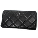 マーク ジェイコブス 革長財布 レディース マーク ジェイコブス MARC JACOBS 長財布 ラウンドファスナー Double J Continental Wallet ダブルJ コンティネンタル レザー BLACK ブラック M0012085 001