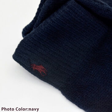 ポロ ラルフローレン POLO RALPHLAUREN スマホ対応 メンズ 2019-2020年秋冬 ニットグローブ 手袋 ポニー刺繍 タッチパネル対応 BLACK ブラック PC0493 001