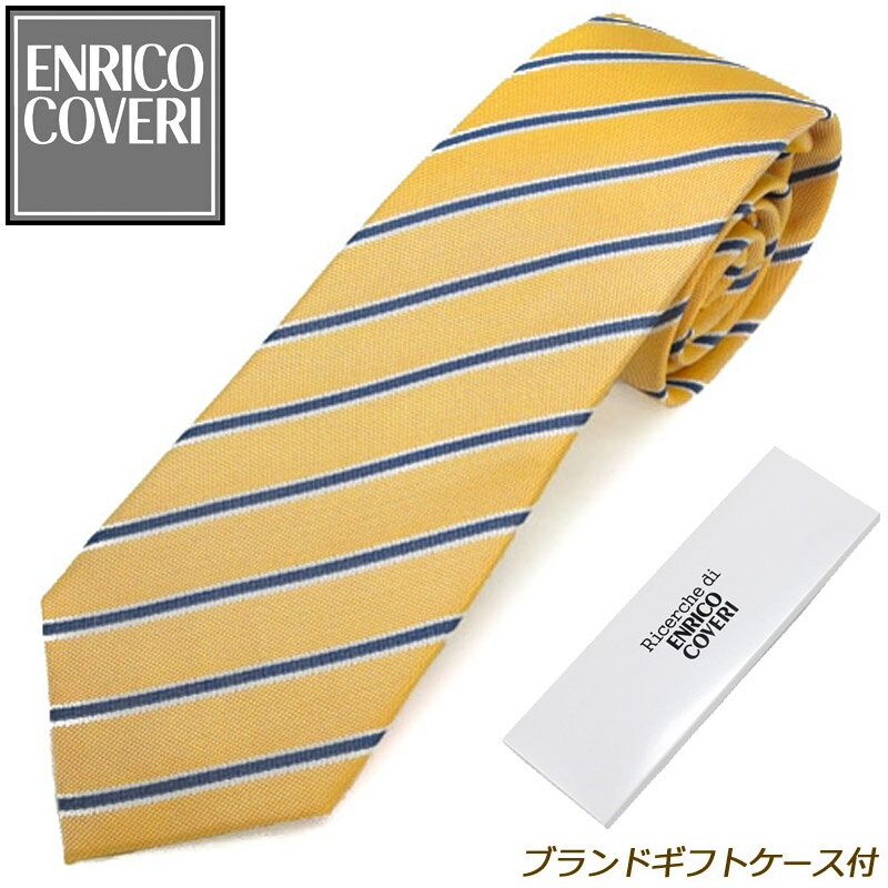 エンリコ コベリ ENRICO COVERI ブランドギフトケース付 ネクタイ メンズ シルク イタリア製 男性 プレゼント ビジネス おしゃれ 19-2R38120-8