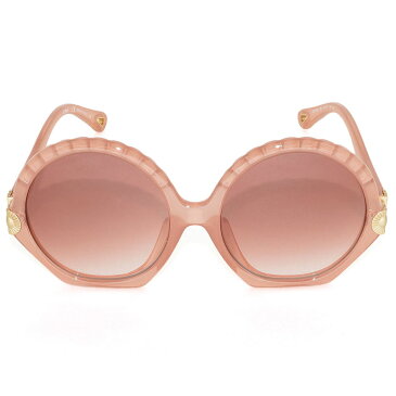 クロエ Chloe 正規品 サングラス アジアンフィット ラウンド型 UVカット レディース ヌード/ピンクブラウングラデーション CE747SA-290 ブランド おしゃれ