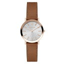 フルラ FURLA 国内正規代理店品 MINIMAL SHAPE レディース 腕時計 ミニマル シェイプ 32mm シルバー ブラウンレザー ブランド 女性 プレゼント WW00007007L3 その1