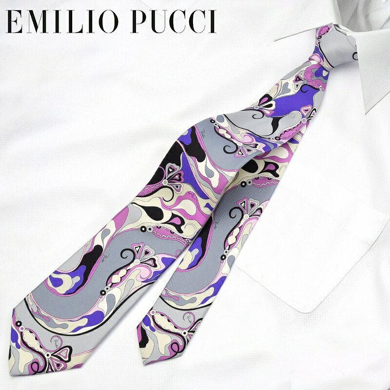 エミリオプッチ EMILIO PUCCI ギフトケース付き シルク100％ 22年春夏 22S/S メンズ ネクタイ 男性 プレゼント ブランド JI784-2 おすすめ 人気 おしゃれ かわいい 彼氏 夫 ビジネス 小物 仕事…