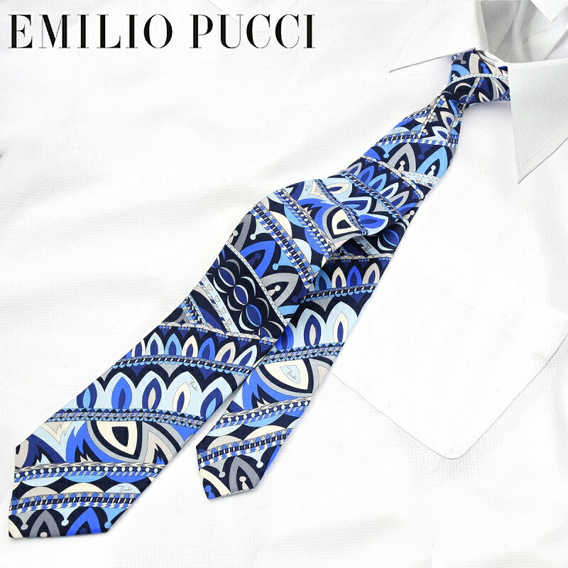 エミリオプッチ EMILIO PUCCI ギフトケース付き シルク100% 22年春夏 22S/S メンズ ネクタイ 男性 プレゼント ブランド JI790-1 おすすめ 人気 おしゃれ かわいい 彼氏 夫 ビジネス 小物 仕事 新社会人 新生活 就職祝い 入社祝い