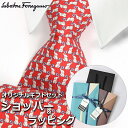 【すぐに渡せるおしゃれなラッピング付!!】 サルヴァトーレフェラガモ Salvatore Ferragamo ネクタイ メンズ 男性 プレゼント ギフト ブラン...