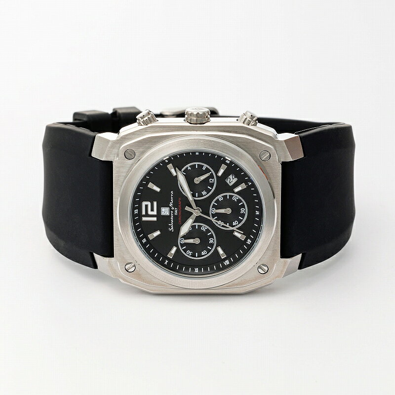 Salvatore Marra サルバトーレマーラ腕時計 クロノグラフウォッチ SM24109-SSBK