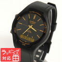 カシオ CASIO スタンダード アナデジ 腕時計 ブランド AW-90H-9EVDF 海外モデル ブラック 黒×ゴールド チプカシ チー…