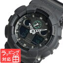 G-SHOCK CASIO カシオ Gショック 防水 ジーショック メンズ Military black series アナデジ GA-100MB-1ADR ブラック 黒 海外モデル [国内 GA-100MB-1AJF と同型] その1