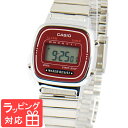 カシオ CASIO レディース キッズ 子供 メンズ 腕時計 ブランド デジタル LA670WA-4 ワインレッド 赤/シルバー 海外モ…