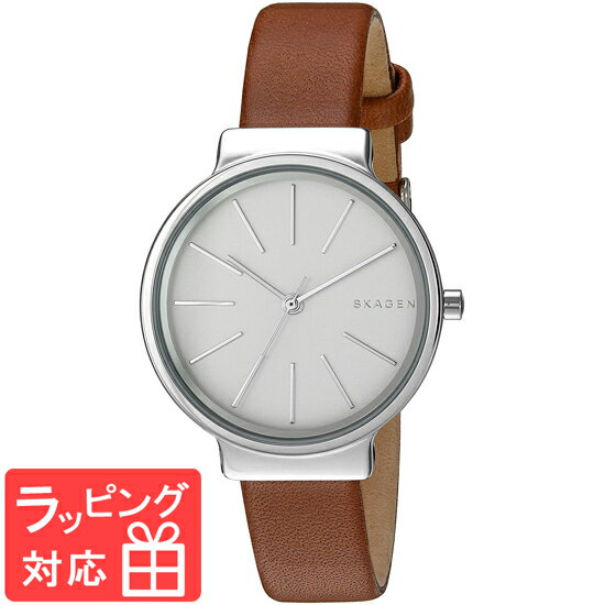 スカーゲン ビジネス腕時計 レディース 【3年保証】 スカーゲン メンズ レディース ユニセックス 腕時計 SKAGEN 時計 スカーゲン 時計 SKAGEN 腕時計 人気 ブランド アンカー 30mm クオーツ レザー SKW2479 デンマーク シンプル シルバー ブラウン スカーゲン レディース