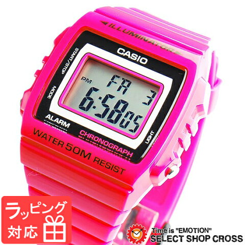 【名入れ・ラッピング対応可】 カシオ CASIO メンズ レディース キッズ 子供 ユニセックス 腕時計 デジタル ベーシック W-215H-4A ピンク 海外モデル 【男性用腕時計 リストウォッチ ランキング ブランド 防水 カラフル】 チプカシ チープカシオ