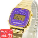 カシオ 腕時計 CASIO レディース キッズ 子供 メンズ 時計 デジタル表示 LA670WGA-6DF ゴールド×パープル チプカシ チープカシオ カシオ 腕時計