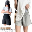 パンツ 薄手 ショーパン ハーフパンツ ルーム マタニティ ショートパンツ 2枚セット コットン アジャスター ショート 無地 短パン 部屋着 ズボン 妊婦 ル...