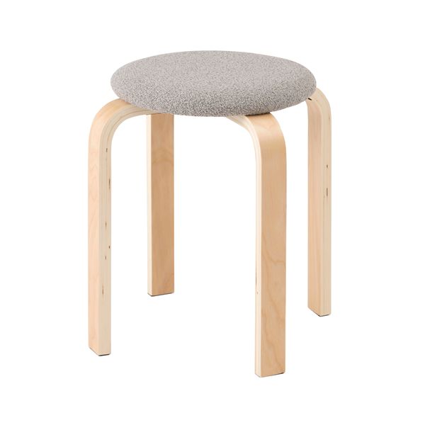スツール スモークグレー （約W32×D32×H45cm） 完成品