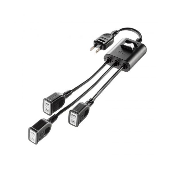 サンワサプライ 一括集中スイッチ付き電源延長コード 2P 3分岐 3個口 ブラック TAP-EX3SWBK