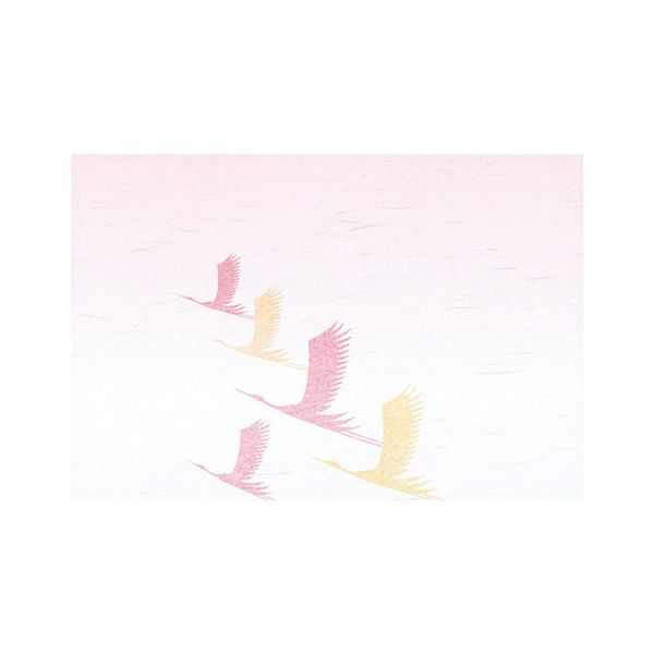 ヤマコー 用美 業務用 雲竜和紙 尺3風雅懐石まっと 祝鶴 (50枚入) yamaco64430