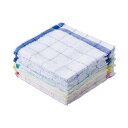 (まとめ)オーミケンシ 格子タオルふきん 855 10枚(×10セット)(3)