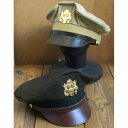 USタイプ オフィサーキャップ 帽子 7 1/4 約58cm ブラウン アメリカ陸軍 航空隊制帽 アメリカ軍 米軍 レプリカ ミリタリーウェア(4)
