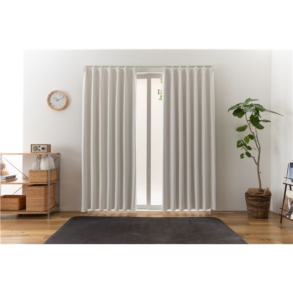 遮光カーテン 幅150cm×丈235cm 1枚 ホワイト 洗える 日本製 タッセル付き 1級 遮光 カーテン 遮熱 保温 形状記憶 ブランシュ